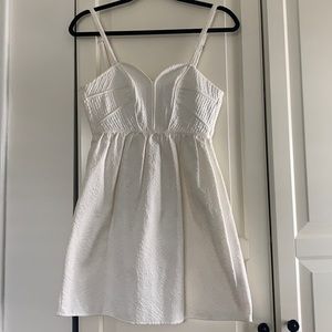 White mini dress